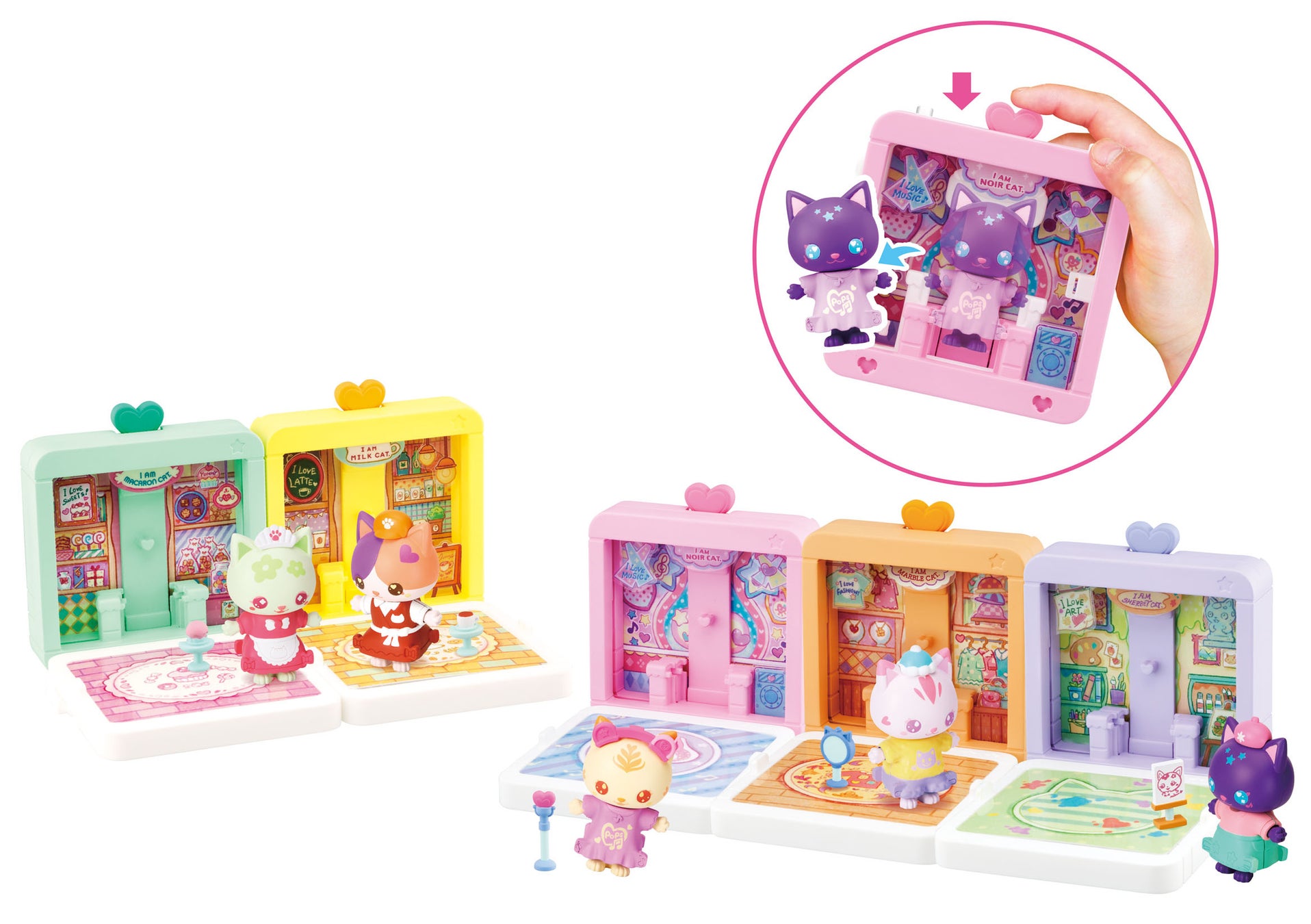 プッシュでポンでお着替えできちゃう！ねこちゃんドール！のサブ画像1