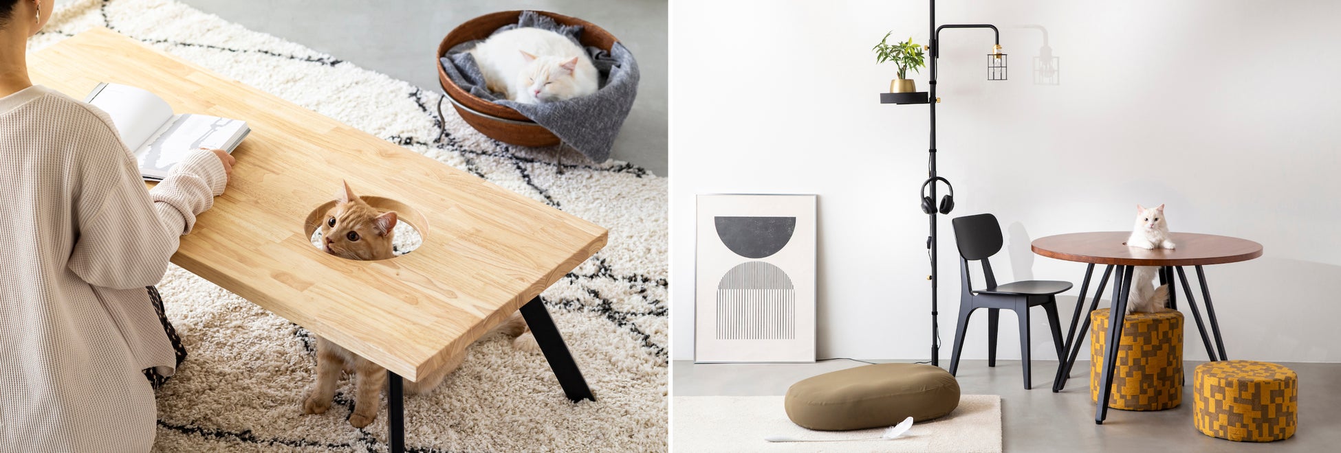 KANADEMONOより、爪とぎ対策不要「猫の手も借りたいスツール」発売開始。ひっかいた痕がデザインに。「人と猫の生活に調和する」アイテムも同時発売。のサブ画像8