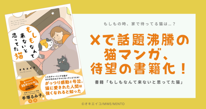 「もしもの時、家で待ってる猫は…？」SNSで注目された長編漫画がついに書籍化。のメイン画像