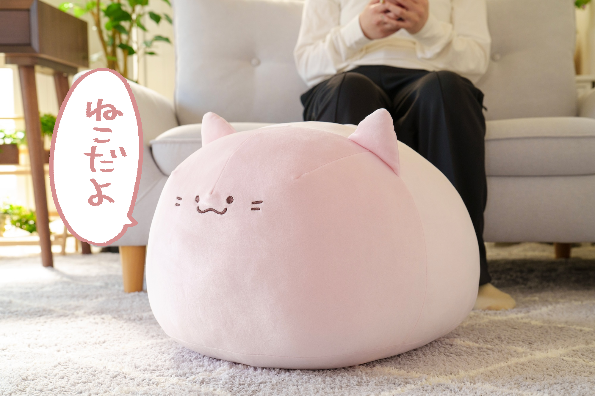【もちもち】イラストレーター・庭猫もるさんが描く「ねこもどき」が初のクッション化！のサブ画像2