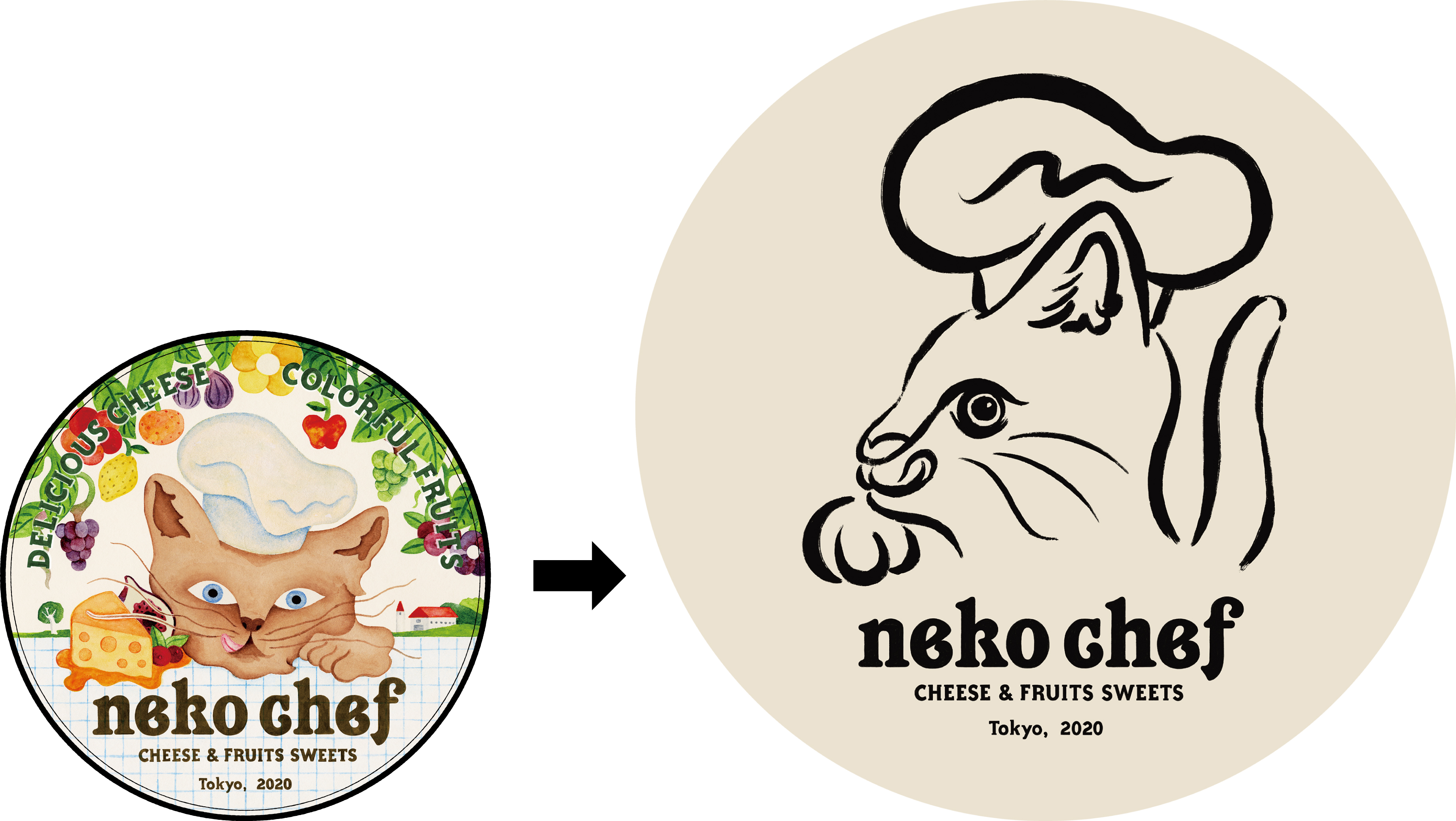 東京駅で大人気！チーズと森の果実が奏でるハーモニーがコンセプトのスイーツブランド「ネコシェフ」のロゴマークがリニューアルいたします。のサブ画像1